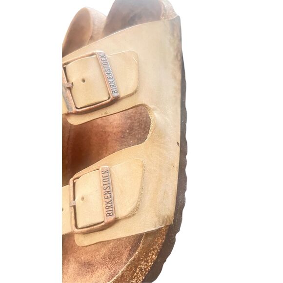 BIRKENSTOCK  Leather Slides Sandals Shoes size 11 - Picture 10 of 15